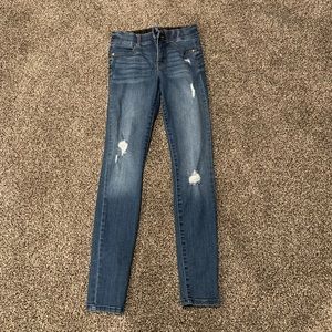 Jeggings - slightly distressed. Stretchy. Size 1